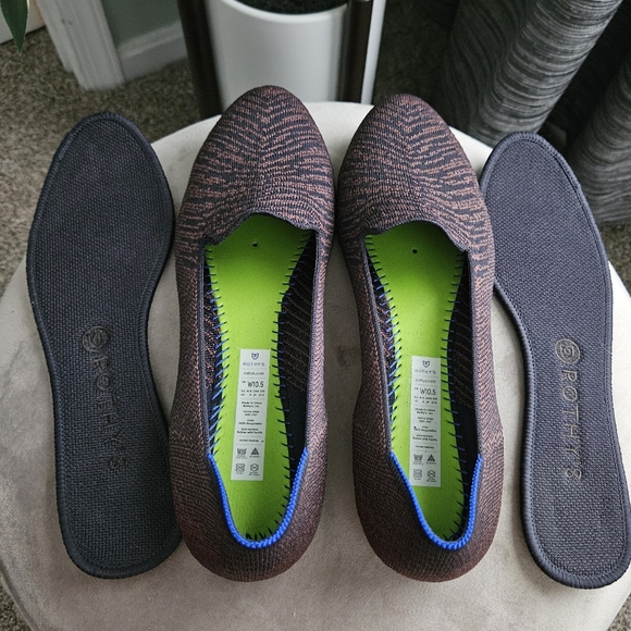 Rothy's Metallic Brown and Black Loafer - Picture 9 of 10